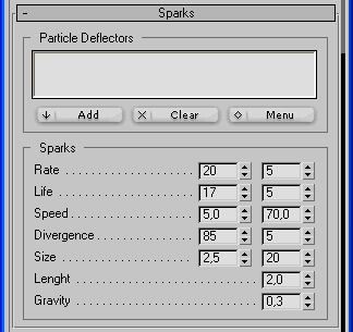 Particle Sparks Rollout